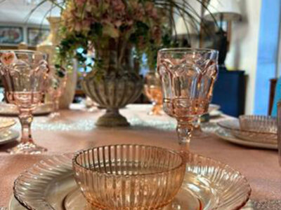 Pink Glass Dishes